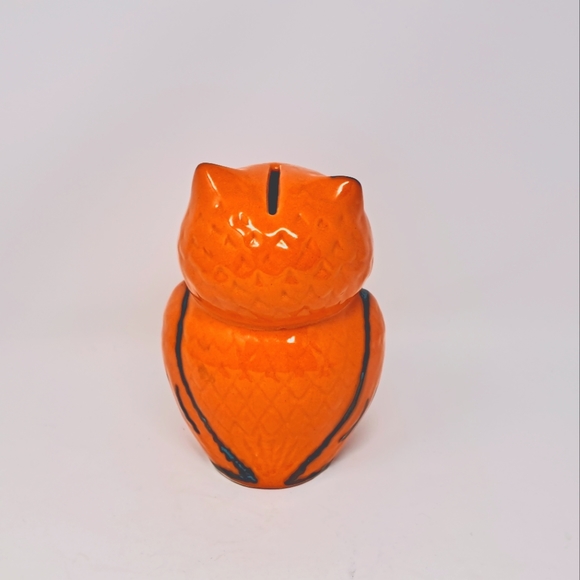 Ceramic Owl Shaped Coin Bank - Picture 5 of 9